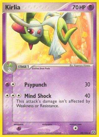 Kirlia 033 - Reverse Holofoil Emerald - Uncommon