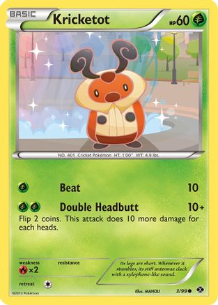 Kricketot 003 - Reverse Holofoil Next Destinies - Common