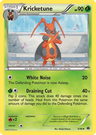 Kricketune 004 - Reverse Holofoil Next Destinies - Uncommon