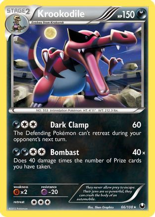 Krookodile 066 - Holofoil Dark Explorers - Holo Rare
