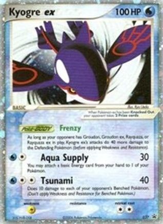 Kyogre ex (EX Collector's Tins) 037 - Holofoil Nintendo Promos - Promo