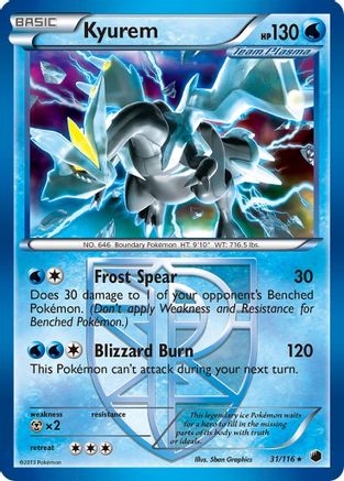 Kyurem (Team Plasma) 031 - Holofoil Plasma Freeze - Holo Rare