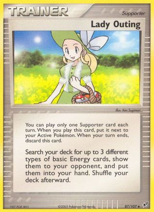 Lady Outing 087 - Reverse Holofoil Deoxys - Uncommon