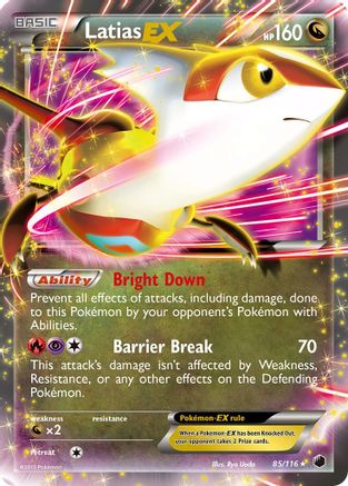 Latias EX 085 - Holofoil Plasma Freeze - Ultra Rare