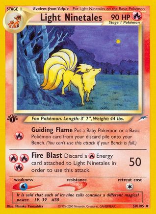 Light Ninetales 050/105 - 1st Edition Neo Destiny - Uncommon