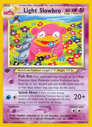 Light Slowbro 051/105 - 1st Edition Neo Destiny - Uncommon