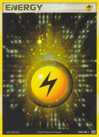 Lightning Energy 104/106 Emerald - Holo Rare