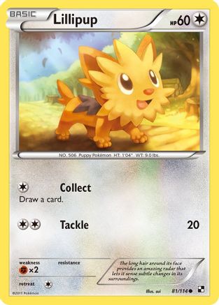 Lillipup (81) (81) 081 Black and White - Common