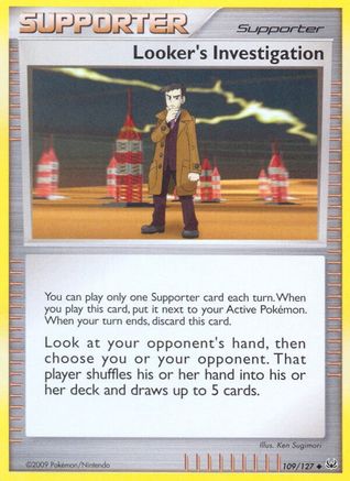 Looker's Investigation 109 - Reverse Holofoil Platinum - Uncommon