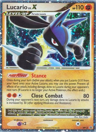 Lucario LV.X DP12 - Holofoil Diamond and Pearl Promos - Promo