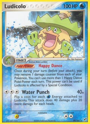 Ludicolo 019/107 - Reverse Holofoil Deoxys - Rare