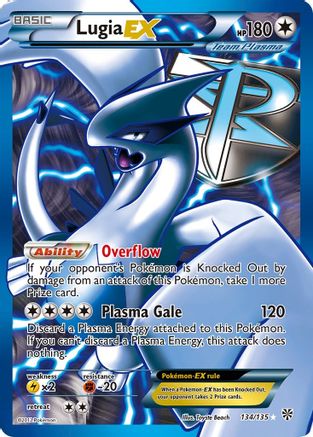 Lugia EX (Team Plasma) (134 Full Art) (Team Plasma) 134 - Holofoil Plasma Storm - Ultra Rare
