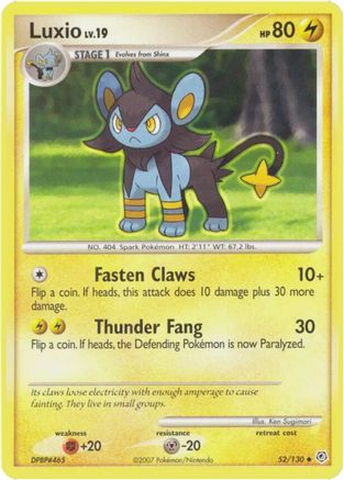 Luxio 052/130 Diamond and Pearl - Uncommon