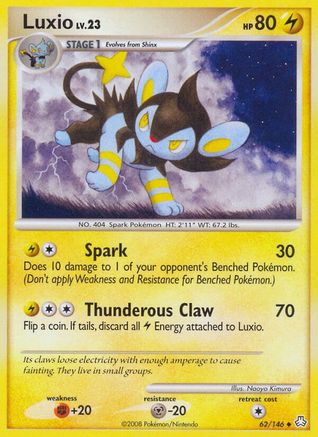 Luxio 062 - Reverse Holofoil Legends Awakened - Uncommon