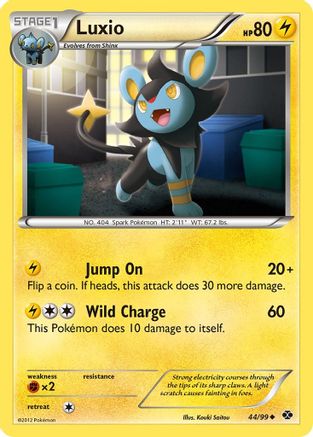 Luxio (44) (44) 044 - Reverse Holofoil Next Destinies - Uncommon