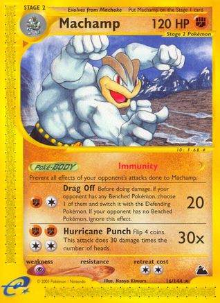 Machamp (16) (16) 016 - Reverse Holofoil Skyridge - Rare