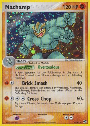 Machamp 009 - Reverse Holofoil Hidden Legends - Holo Rare