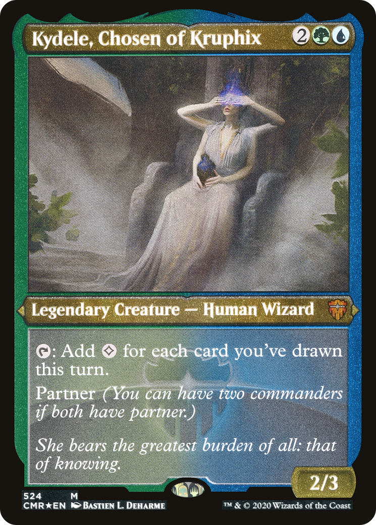 Kydele, Chosen of Kruphix (Foil Etched) (CMR-524) - Commander Legends Etched Foil