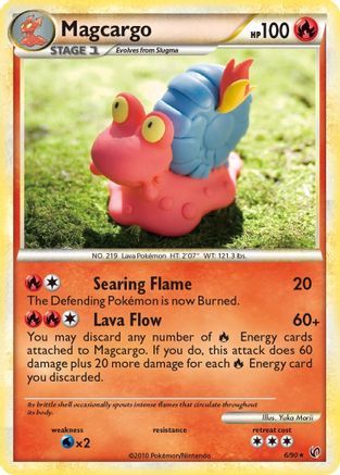 Magcargo 006 - Reverse Holofoil Undaunted - Holo Rare