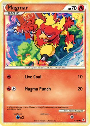 Magmar 052 - Reverse Holofoil Unleashed - Common