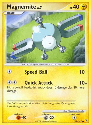 Magnemite 111 - Reverse Holofoil Supreme Victors - Common