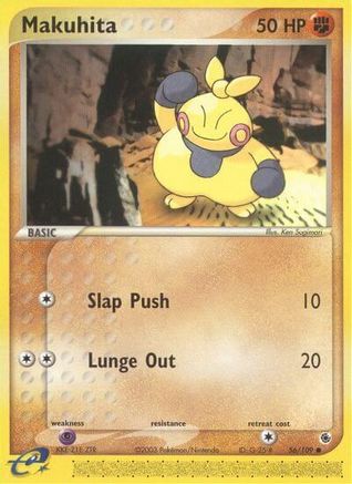 Makuhita 056/109 - Reverse Holofoil Ruby and Sapphire - Common