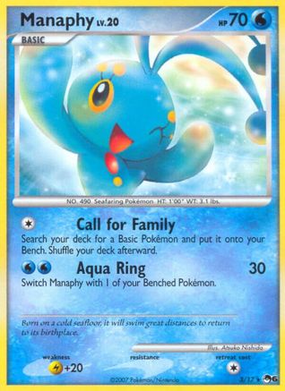 Manaphy 003/017 POP Series 6 - Rare