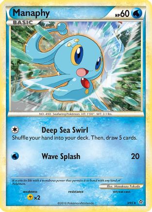 Manaphy 003 - Reverse Holofoil Unleashed - Holo Rare
