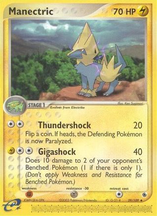 Manectric 039/109 Ruby and Sapphire - Uncommon