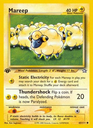 Mareep 065/111 - 1st Edition Neo Genesis - Common