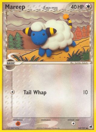 Mareep (Delta Species) 054/101 Dragon Frontiers - Common