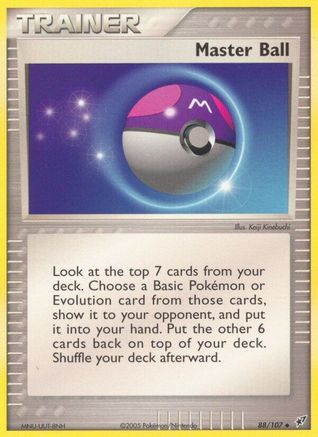 Master Ball 088 - Reverse Holofoil Deoxys - Uncommon