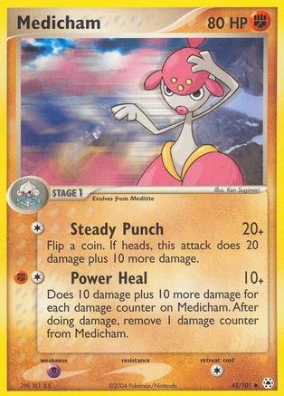 Medicham 042/101 - Reverse Holofoil Hidden Legends - Uncommon