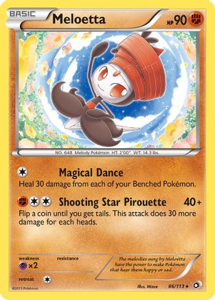 Meloetta (86) (86) 086/113 Legendary Treasures - Rare