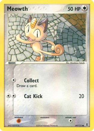 Meowth 069/112 - Reverse Holofoil FireRed & LeafGreen - Common