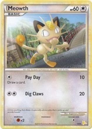 Meowth (#4) (#4) 004 HGSS Trainer Kit Gyarados & Raichu - Common