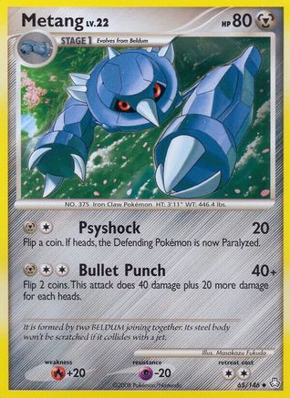 Metang (65) (65) 065 - Reverse Holofoil Legends Awakened - Uncommon