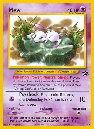 Mew (47) (47) 047/53 WoTC Promo - Promo