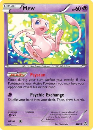 Mew BW98 - Holofoil Black and White Promos - Promo