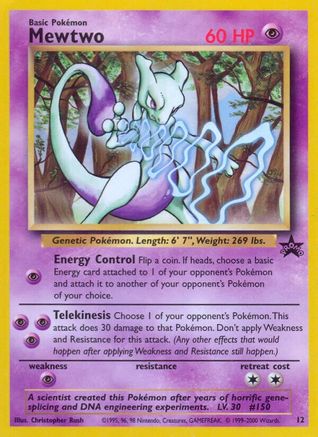 Mewtwo (12) (12) 012/53 WoTC Promo - Promo
