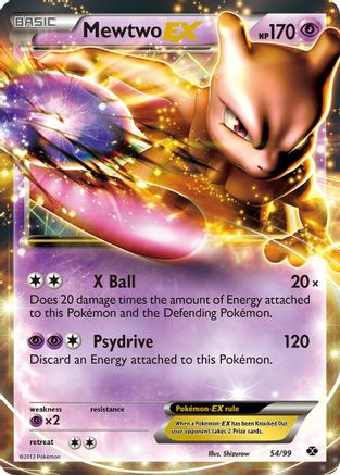 Mewtwo EX 054/99 - Holofoil Next Destinies - Ultra Rare