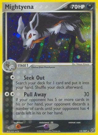 Mightyena 012 - Holofoil Deoxys - Holo Rare