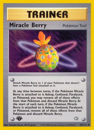 Miracle Berry 094/111 - 1st Edition Neo Genesis - Uncommon
