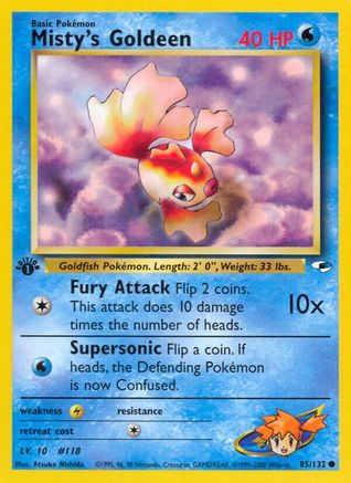 Misty's Goldeen (85) (85) 085/132 - 1st Edition Gym Heroes - Common