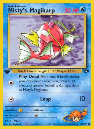 Misty's Magikarp 088/132 - 1st Edition Gym Challenge - Common