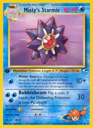 Misty's Starmie 056/132 - 1st Edition Gym Heroes - Uncommon