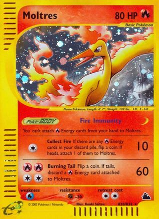 Moltres (H20) (H20) H20 - Holofoil Skyridge - Holo Rare
