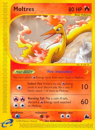 Moltres 021 Skyridge - Rare