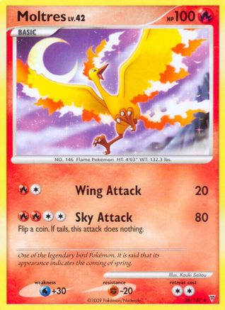 Moltres (36) (36) 036 - Reverse Holofoil Supreme Victors - Rare
