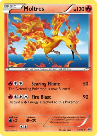 Moltres 014/99 - Reverse Holofoil Next Destinies - Holo Rare
